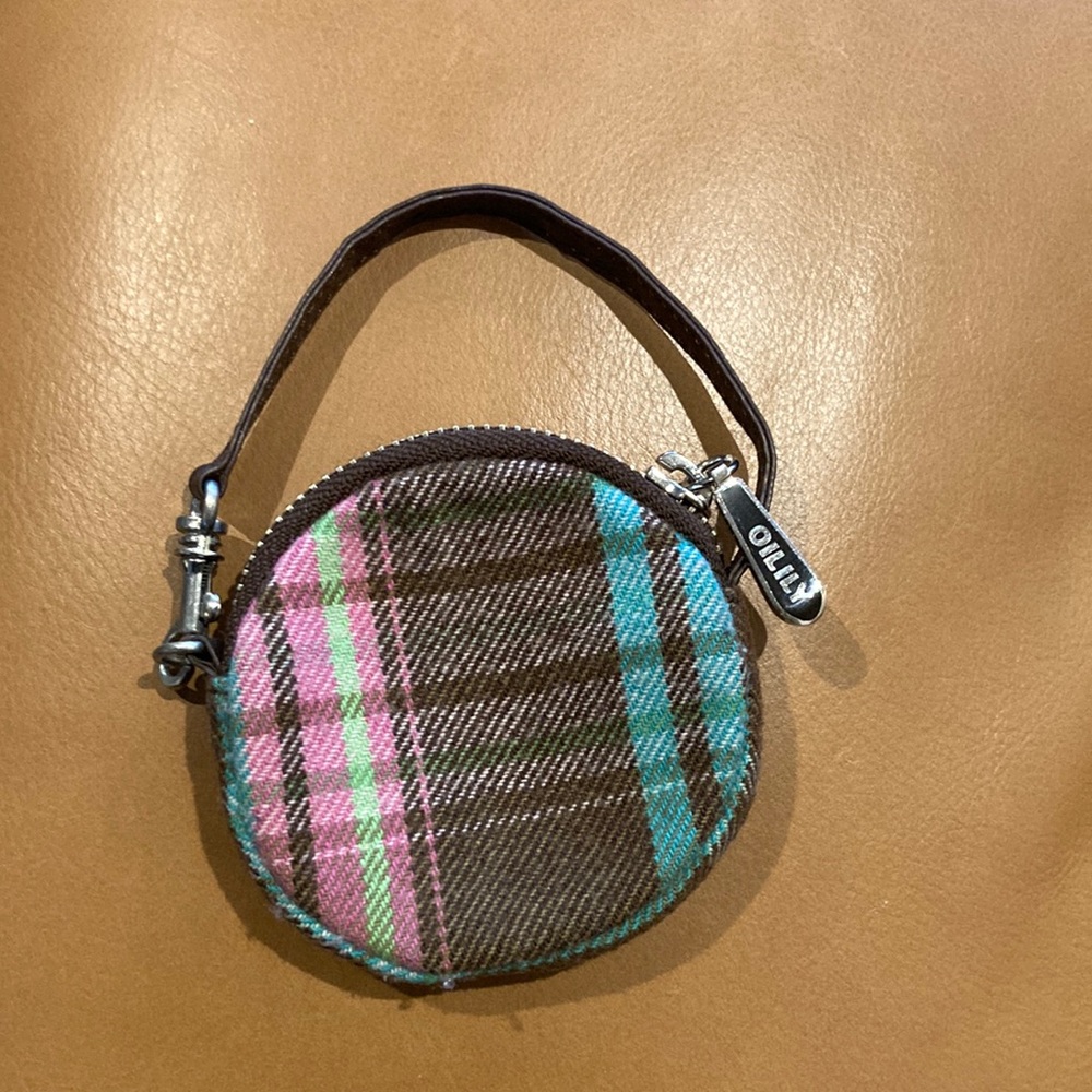 Oilily coin purse fabric mini pouch.